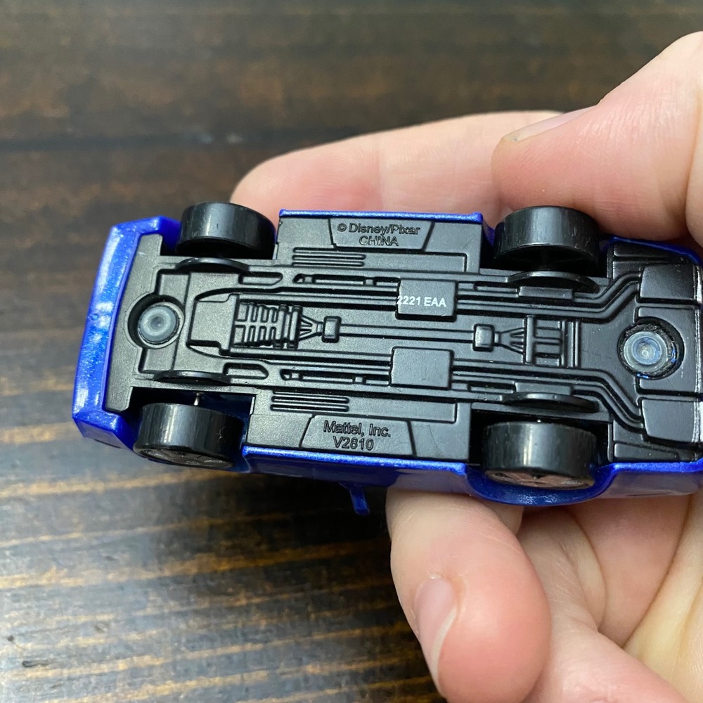 Disney Pixar Cars Rod Torque Redline Blue Diecast Muscle Car Mattel V2810 1:55 - Picture 6 of 6